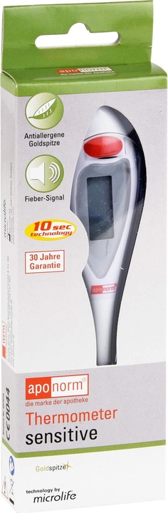Productafbeelding Aponorm Steekthermometer gevoelig, 1 st. Klinische thermometer