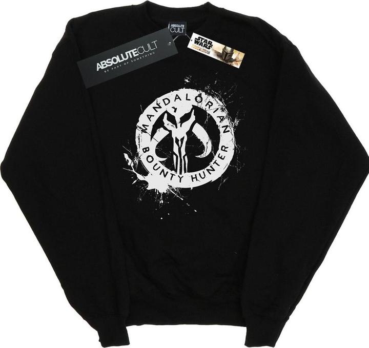 Produktbild Star Wars The Mandalorian Bounty Hunter Splatter Skull Sweatshirt (XXL)