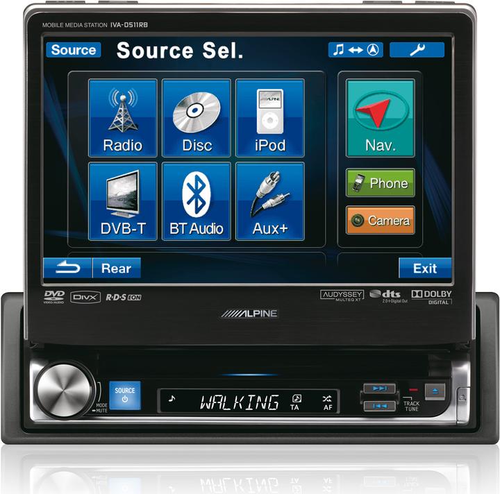 Produktbild Alpine IVA-D511RB (Rot, Blau)