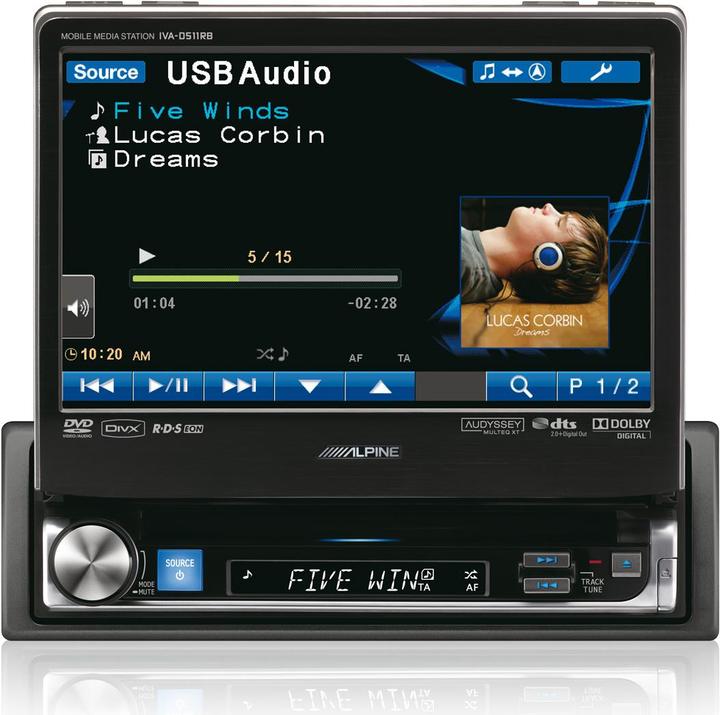 Produktbild Alpine IVA-D511RB (Rot, Blau)