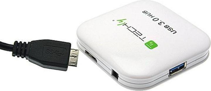 Produktbild Techly IUSB3-HUB4-WH (Micro USB, 4 Ports)