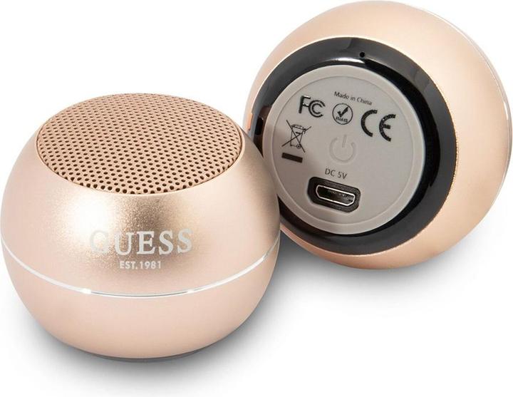 Actual product image Guess głośnik Bluetooth GUWSALGED Speaker mini złoty/gold (4 h, Rechargeable battery operated)