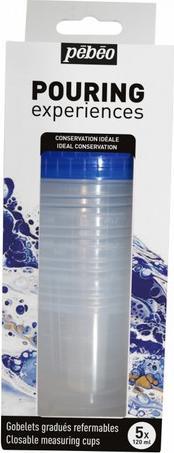 Image du produit Pebeo Set Gobelets Gradues Pouring Experiences (120 ml)