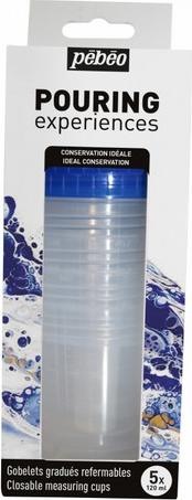 Image du produit Pebeo Set Gobelets Gradues Pouring Experiences (120 ml)