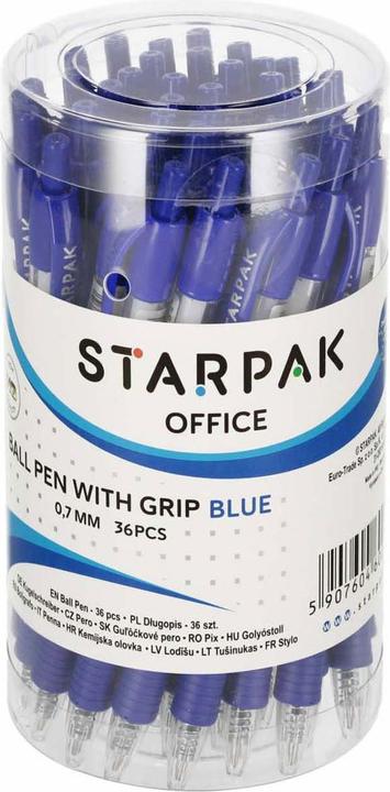 Image du produit Kugelschreiber mit Grip Blau, 36 Stk. (Bleu, 36x)