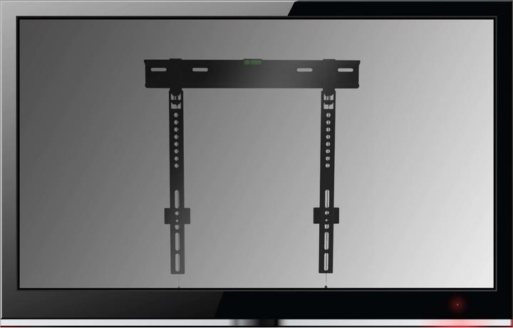 Produktbild equip Pro Fixed TV Wall Mount Bracket - Klammer für Flachbildschirm - Stahl - pulverbe (Wand, 55 kg, 32" - 55")