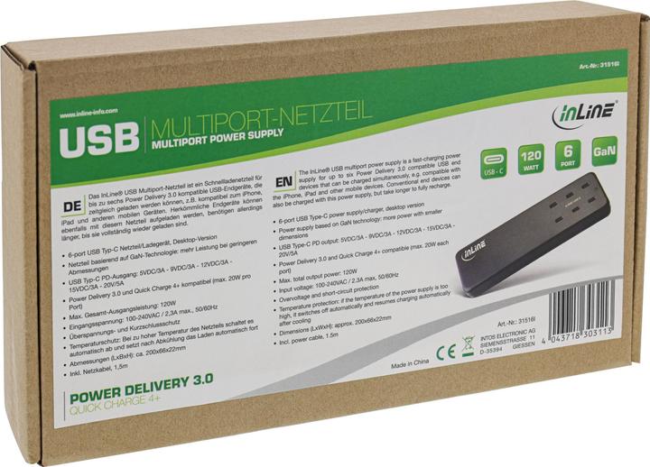 Productafbeelding InLine Multipoort voeding (120 W)