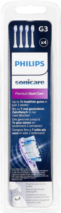 Actual product image Philips Sonicare Original slip-on brush Premium GumCare 4 pack (4 x)