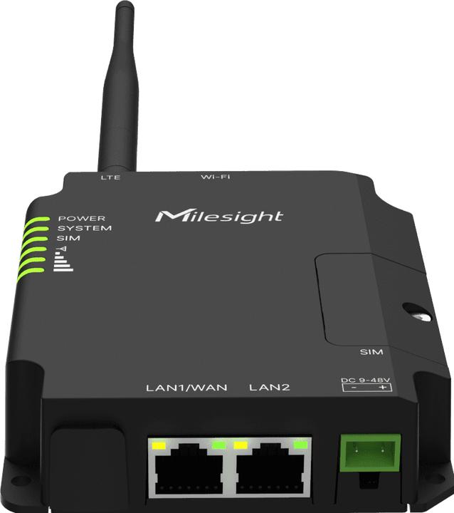 Actual product image Milesight Industrial UR32Lite LTE router POE
