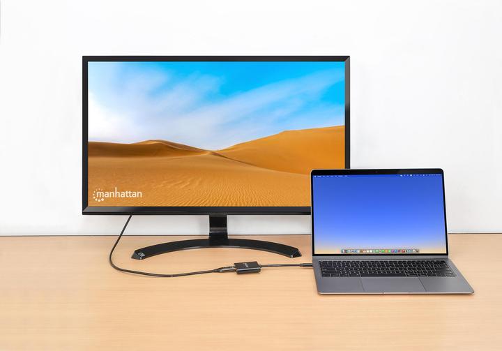 Produktbild Manhattan USB-C auf HDMI 3-in-1 Docking-Konverter mit Power Delivery (USB-C, 3 Ports)