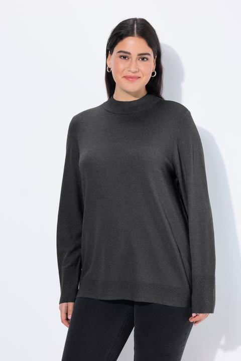 Produktbild Ulla Popken Pullover, Stehkragen, Langarm, Rippbündchen (46, 48)