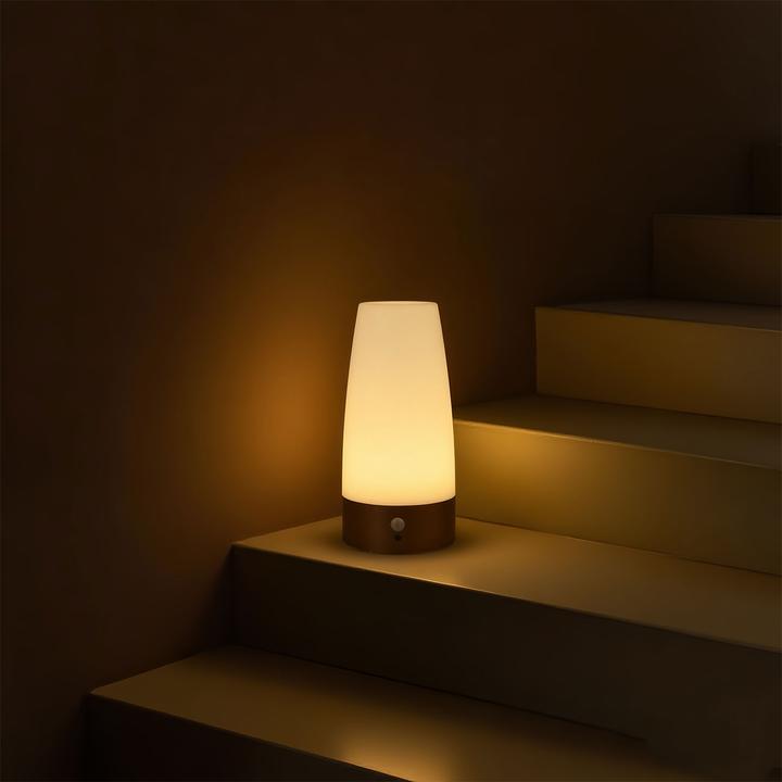 Image du produit Casativo 2er-Set LED-Tischlampe mit PIR-Bewegungs-Sensor, batterieben, warmweiss