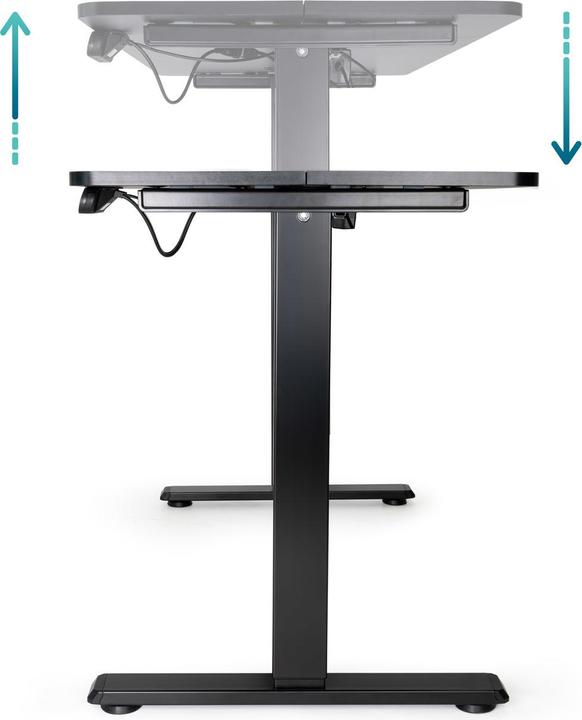 Produktbild Tooq Technology Mesa Escritorio Origami Elã?Ctrica Ajustable Negra