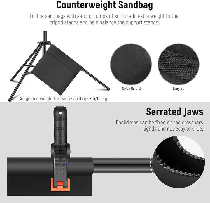 Image du produit Neewer Système de support pour studio photo (300 cm, 210 cm)