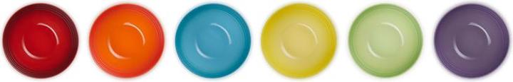 Actual product image Le Creuset Set of 6 snack bowls 12 cm rainbow