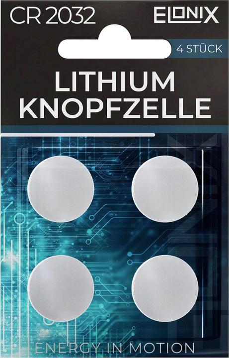 Actual product image Lipo Lithium battery 4-pack (4 pcs., CR2032)