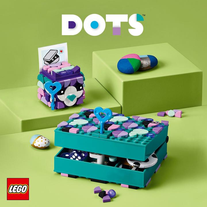 Produktbild LEGO Geheimbox mit Schlüsselhalter (41925, LEGO Dots)