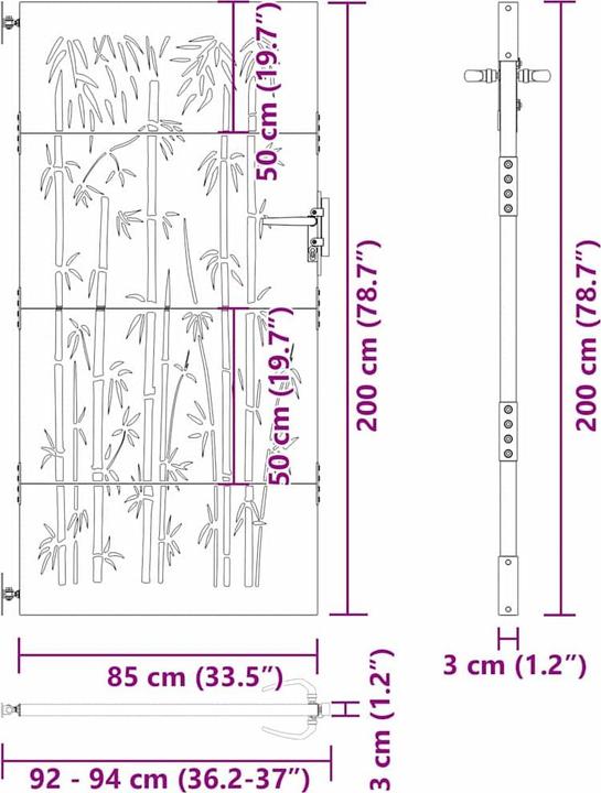 Image du produit vidaXL Gartentor