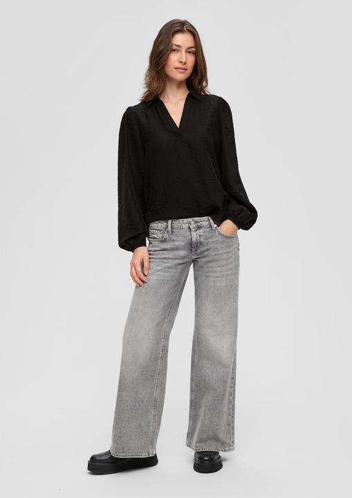 Produktbild s.Oliver Bluse Bluse mit Puffärmel aus Viskosemix (32)