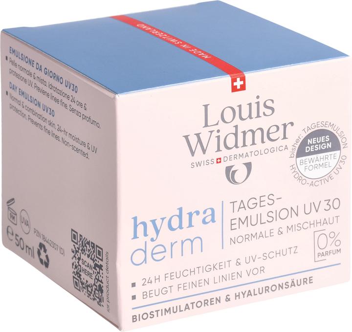 Image du produit Widmer Émulsion de jour Hydraderm (50 ml, Crème de jour, SPF 30)