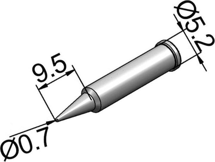 Image du produit Kurtz Ersa Panne à souder Ersadur sans plomb, 0,7mm (Panne de soudure)
