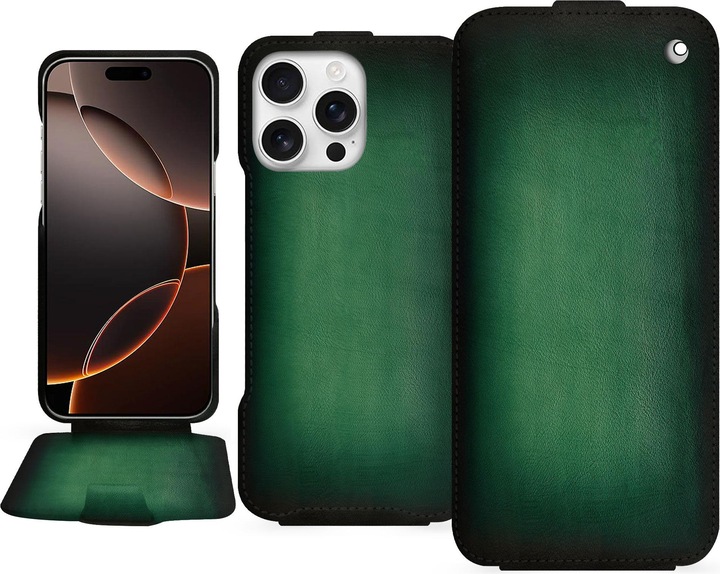 Actual product image Noreve Vertical leather shell (Apple iPhone 16 Pro)