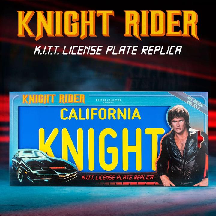 Actual product image Doctor Collector Knight Rider plaque d'immatriculation