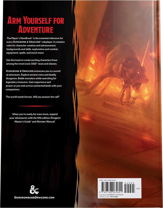 Produktbild Wizards of the Coast Dungeons & Dragons, Player's Handbook (Englisch, Collectif, Wizards of the Coast, 2014)