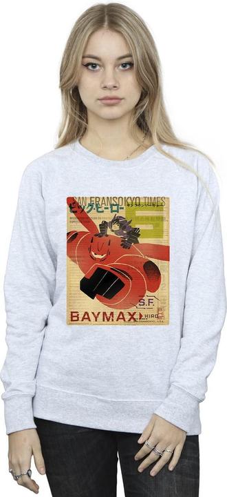 Produktbild Disney Big Hero 6 Baymax Flying Baymax Newspaper Sweatshirt (XXL)