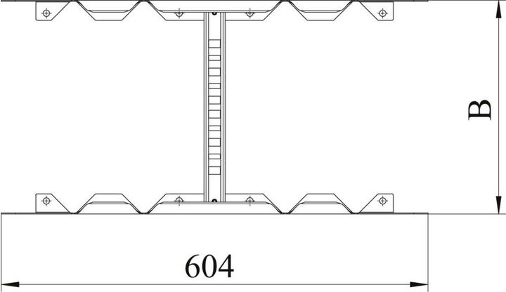 Produktbild OBO Bettermann OBO LMFV 620 FS Multifunktionsverbinder fÃ¼r Kabelleiter (Kabel)