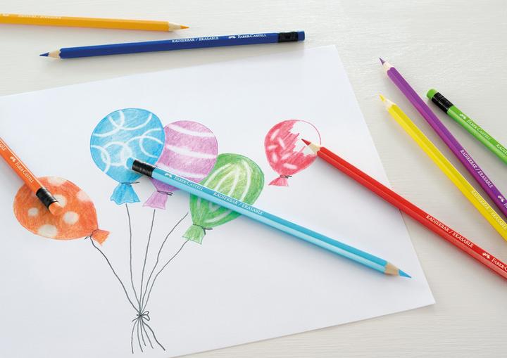 Produktbild Faber-Castell Radierbare Farbstifte (Mehrfarbig, 12 x)