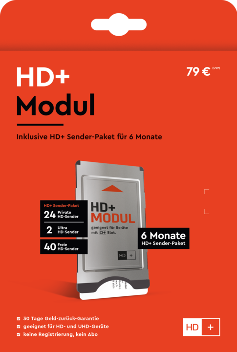 Image du produit HD+ Module 1.3 avec carte HD 6 mois (Accès, Module CI, Carte à puce)