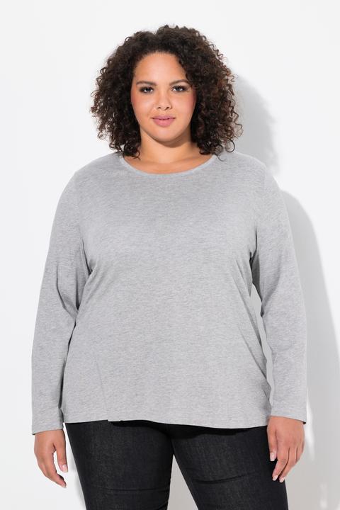 Produktbild Ulla Popken Shirt, Slim, Rundhalsausschnitt, Langarm (50, 52)