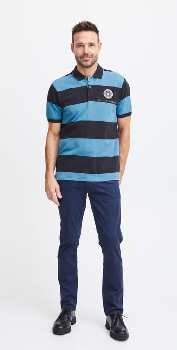 Produktbild FQ1924 FQPeter stripe polo shirt w badge 21900639 (S)