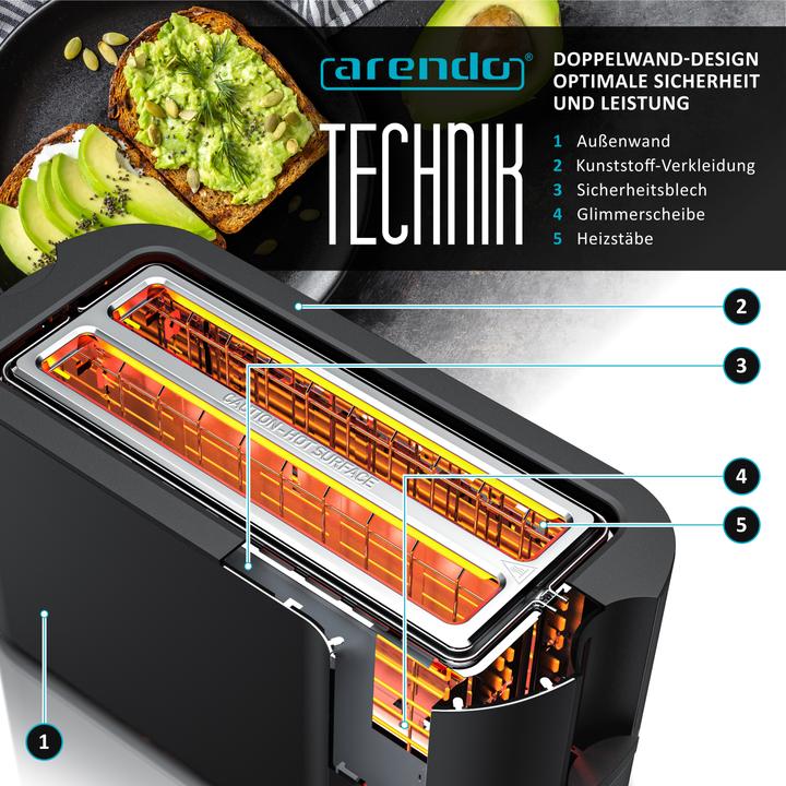 Actual product image Arendo Toaster