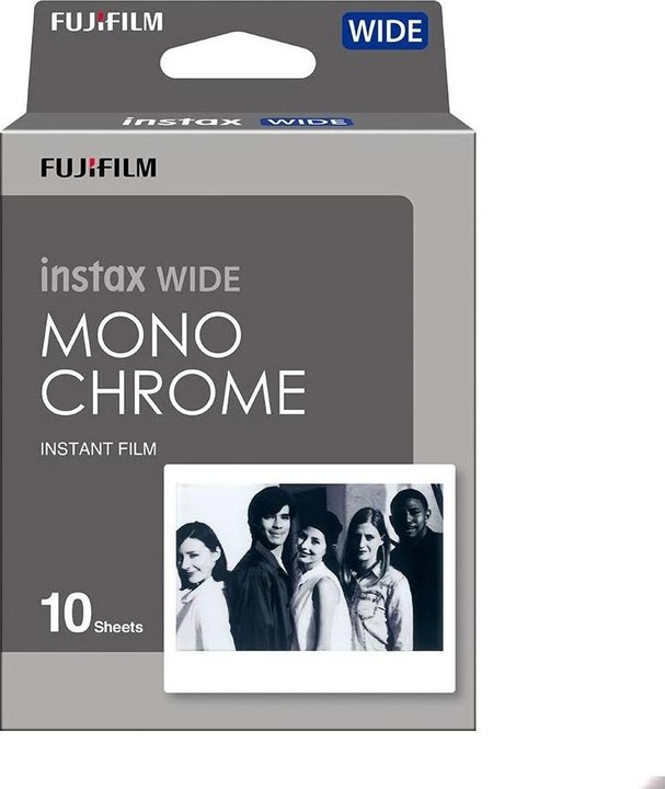 Actual product image Fujifilm Instax Wide 10 sheets Monochrome (Instax Wide 300)