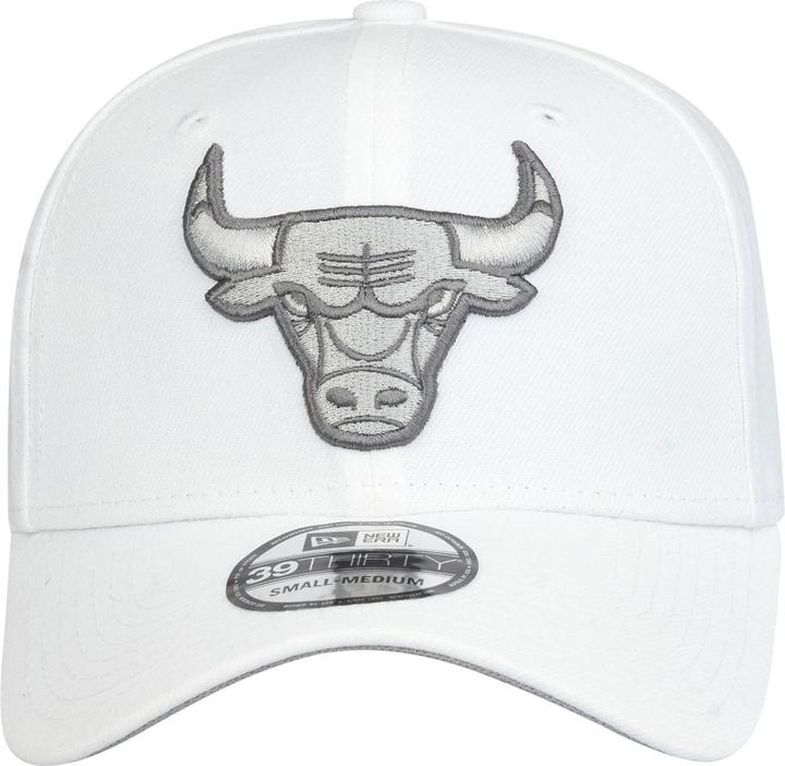 Produktbild New Era 39Thirty Stretch Cap - Chicago Bulls optic white M/L