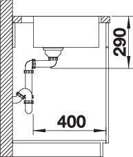 Productafbeelding Blanco Andano 500-IF/A (Aanrecht, 50 cm, 54 cm)