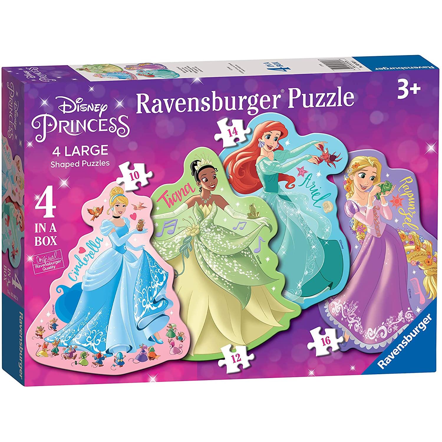 Ravensburger 4 in 1 Shaped Puzzles - Disney Princesses (16 Teile)