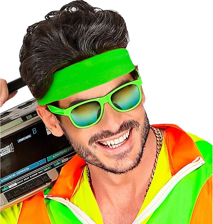 Actual product image Widmann 80s - headband neon green