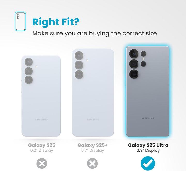 Produktbild speck Presidio2 Grip + Magnet Samsung Galaxy S25 Ultra Coastal Blue - with Microban (Samsung Galaxy S25 Ultra)