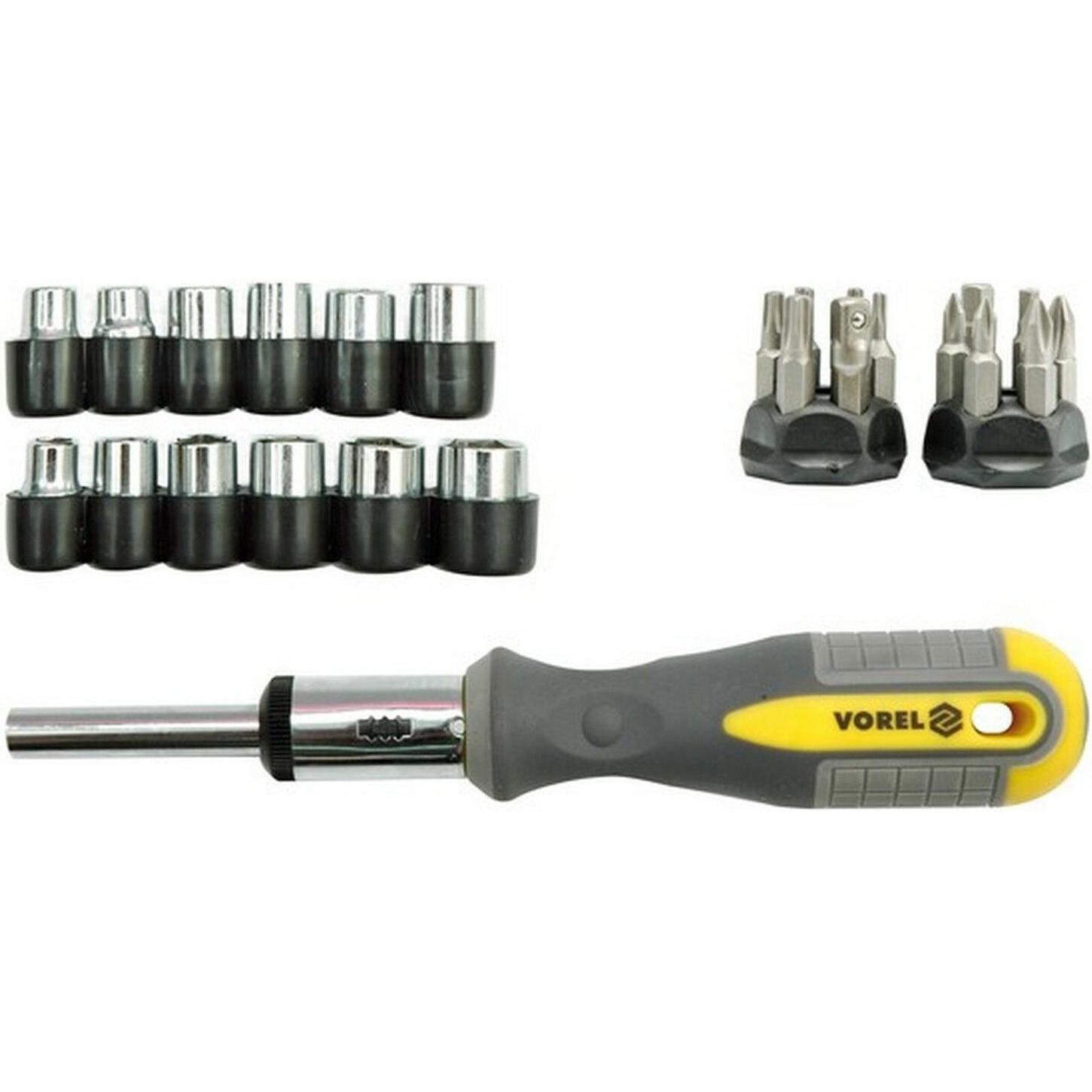 Toya, Cacciavite, Cacciavite a cricchetto + punte 29 pezzi.