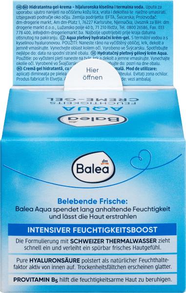 Produktbild dm Balea Aqua Feuchtigkeits Creme-Gel (50 ml, Tagescreme)