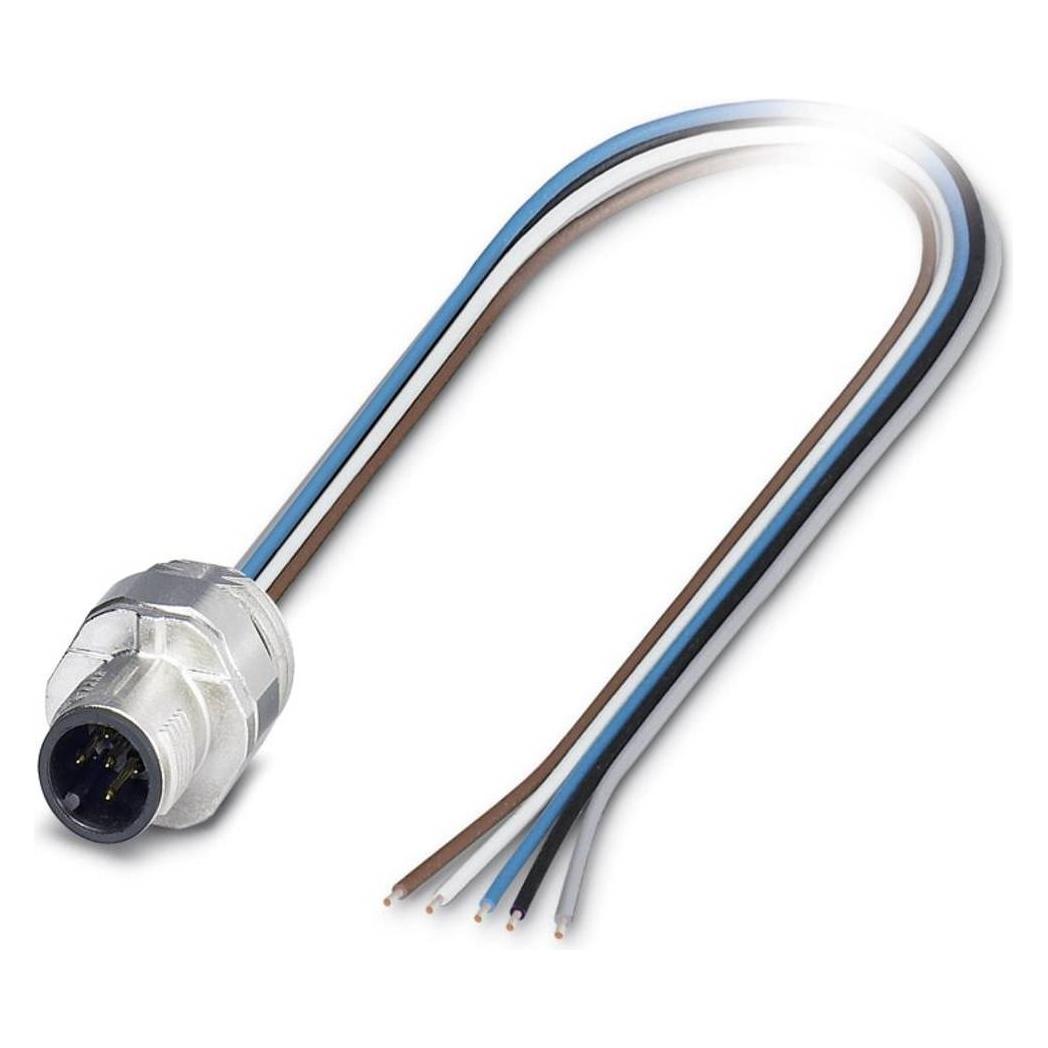 Phoenix Contact Sensor-/Aktor-Einbausteckverbi, Elektronikkabel + Stecker, Silber