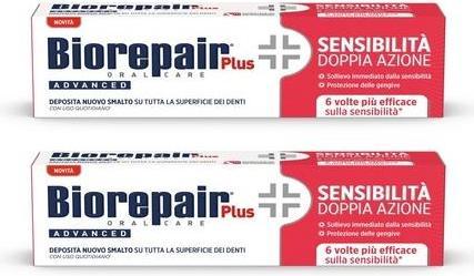 Label énergétique Biorepair Plus Advanced Sensitivity Double Action Toothpaste 75ml 2.5fl.oz - Pack de 2 (75 ml)