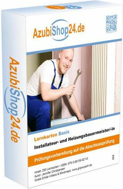 Actual product image Installateur- und Heizungsbauermeister Lernkarten (German, Jennifer Christiansen, 2024)