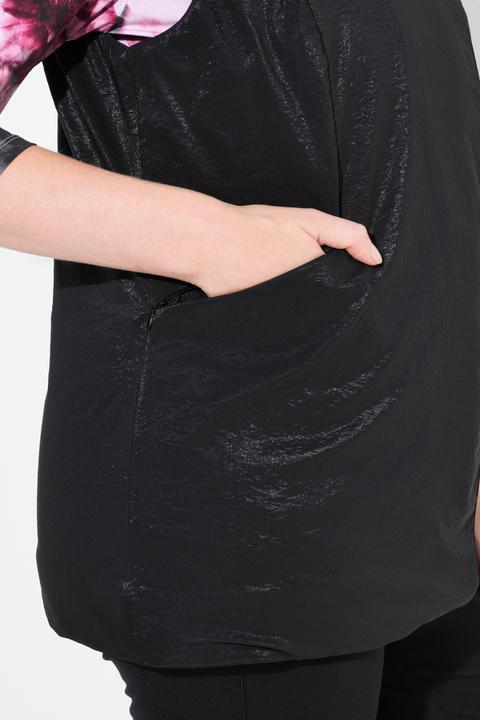 Actual product image Ulla Popken Weste, Schmuckverschluss, Stehkragen, Komplettfutter (58)