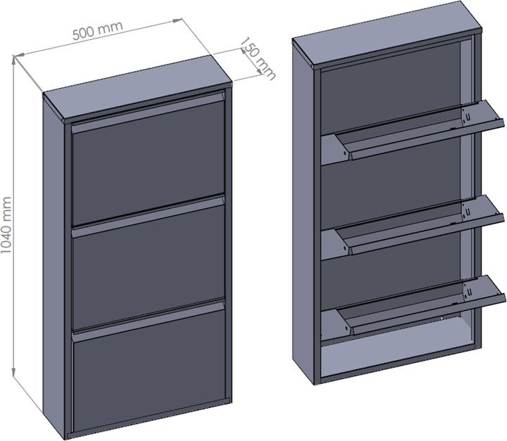 Actual product image En.Casa Sokndal (104 x 50 x 15 cm)