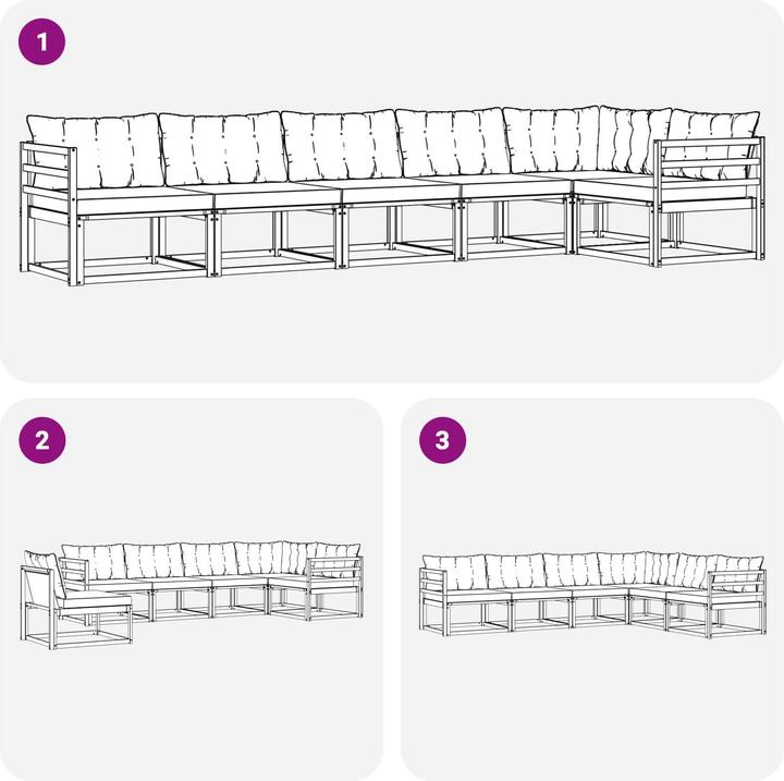 Produktbild vidaXL Outdoor-Sofa