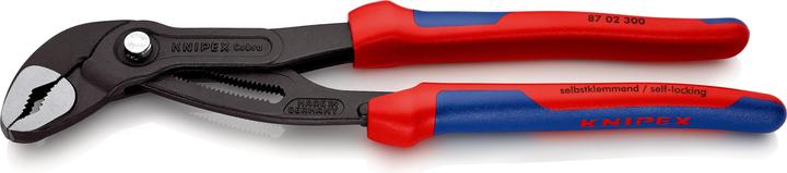 Produktbild Knipex Wasserpumpenzange Cobra® L.300mm Spann-W.60mm grau atram. Kopf pol. 2Komp.-Hüllen Cobra® (365 mm)